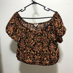 Floral crop top